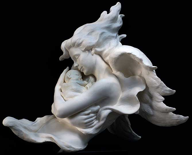Gaylord Ho - Divine Embrace Parian Sculpture